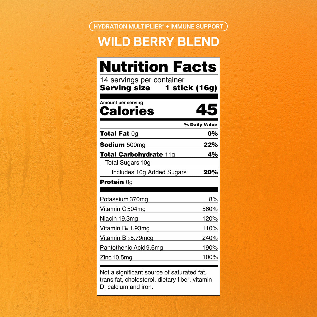 Wild Berry Blend Hydration Multiplier® +Immune Support Your Hydration Lineup for Days Away