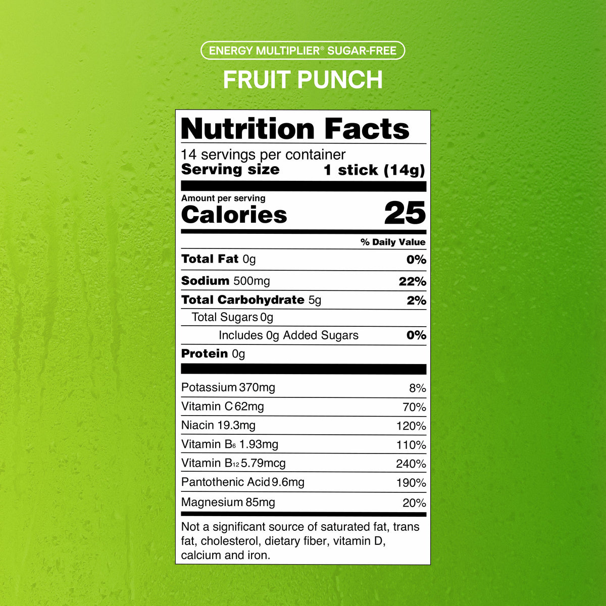 Fruit Punch Hydration Sugar-Free Energy Multiplier® Your Hydration Routine for Days at Home