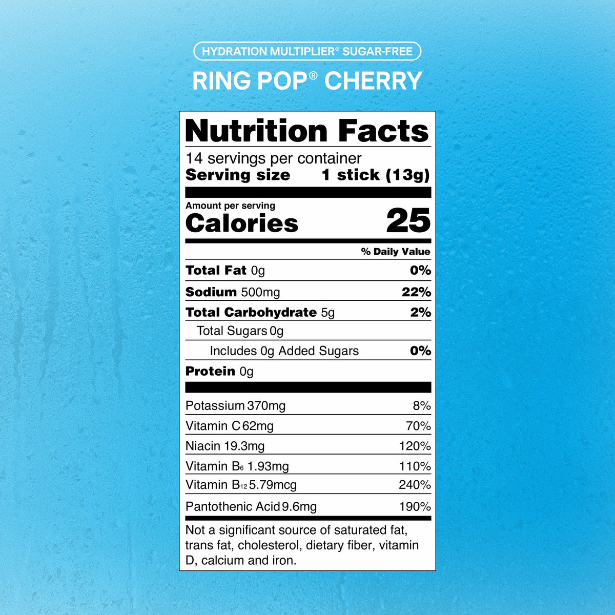 Ring Pop® Cherry Hydration Multiplier® Sugar-Free Start With Your Electrolyte Routine