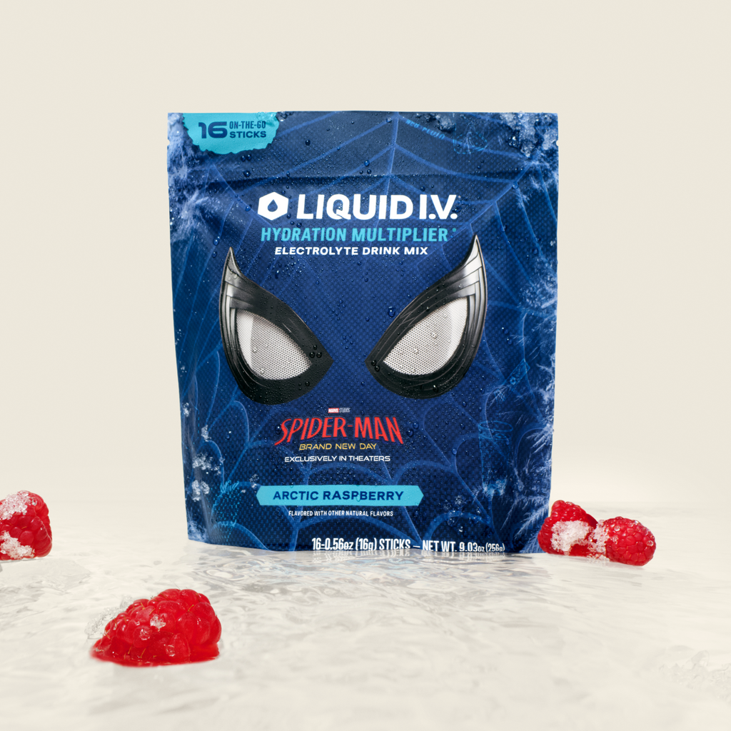 Limited Edition Spider-Man Arctic Raspberry Hydration Multiplier® Your Hydration Edit for Days Away
