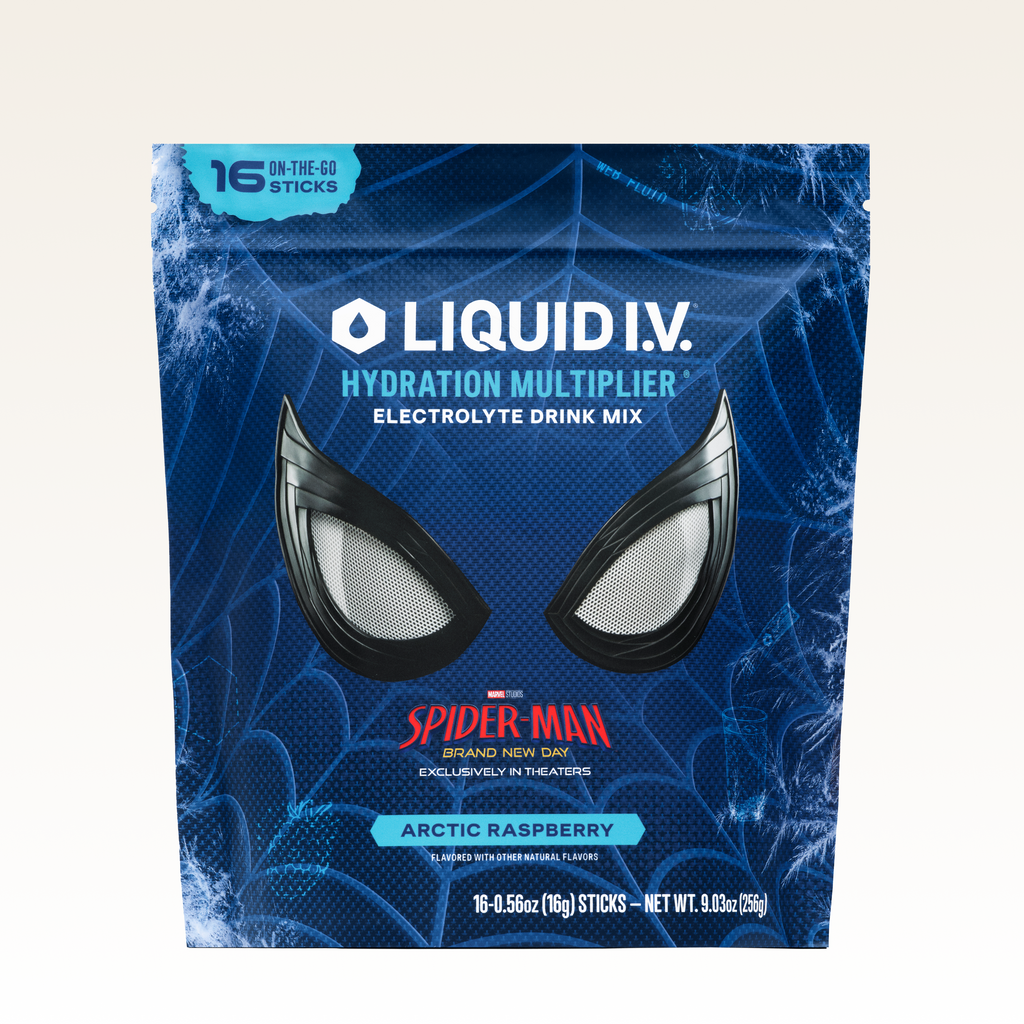 Limited Edition Spider-Man Arctic Raspberry Hydration Multiplier® Your Hydration Edit for Days Away