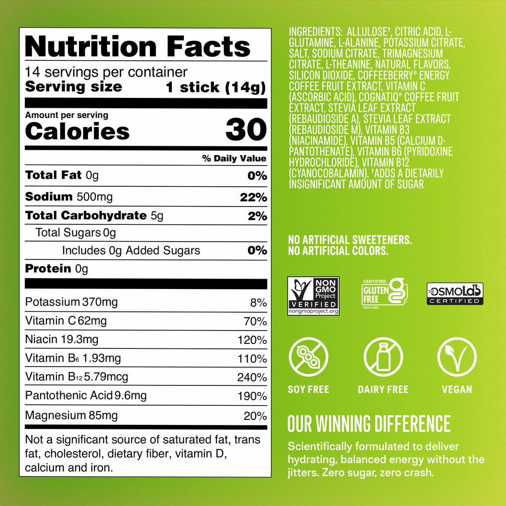 Lime Margarita Sugar-Free Energy Multiplier® Hydration Choices for Your Everyday Lineup