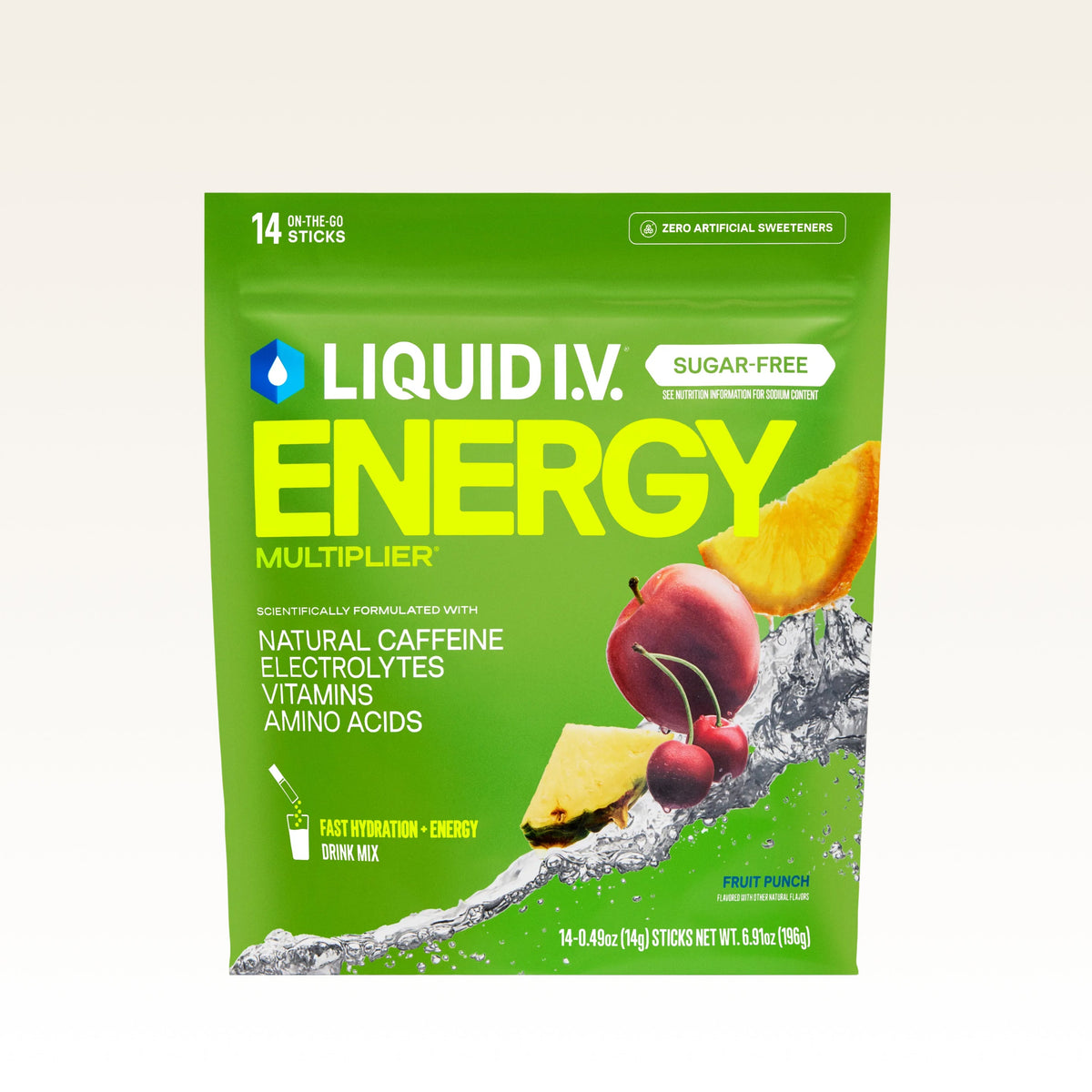 Fruit Punch Hydration Sugar-Free Energy Multiplier® Your Hydration Routine for Days at Home