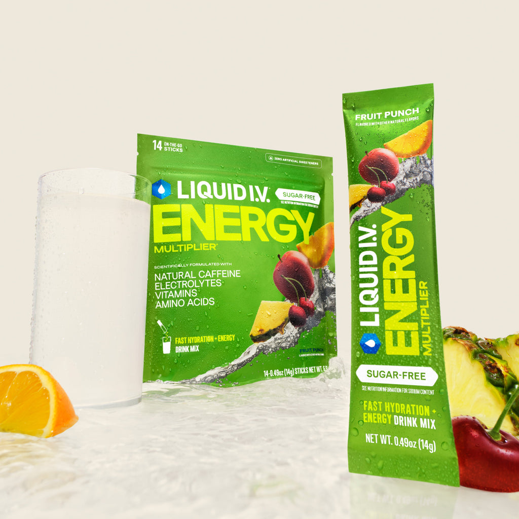 Fruit Punch Hydration Sugar-Free Energy Multiplier® Your Hydration Routine for Days at Home